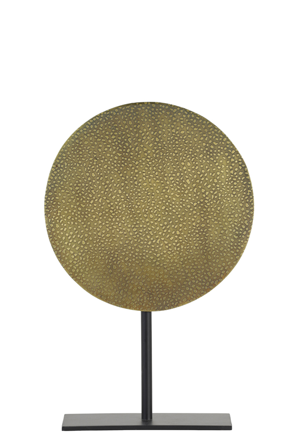 Ornament on base 25x10x39 cm DASIM ant bronze dots-matt blck