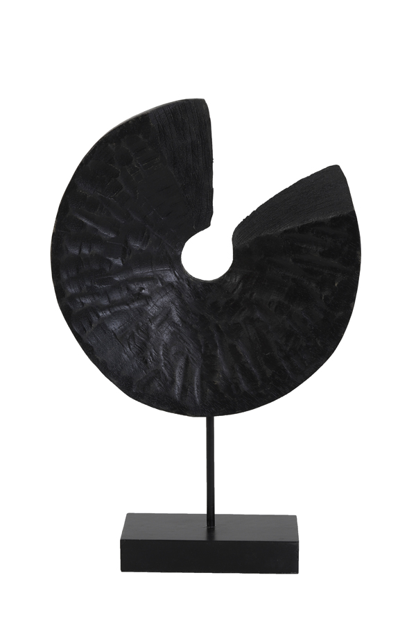 Ornament on base 30,5x8,5x47,5 cm ODION wood black