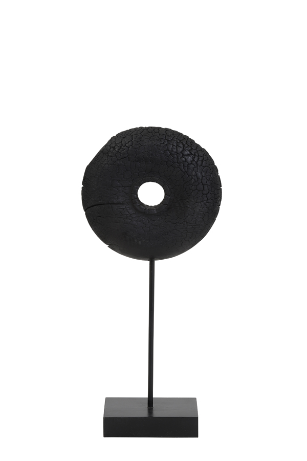 Ornament on base 22,5x10,5x48,5 cm OLUMI wood black