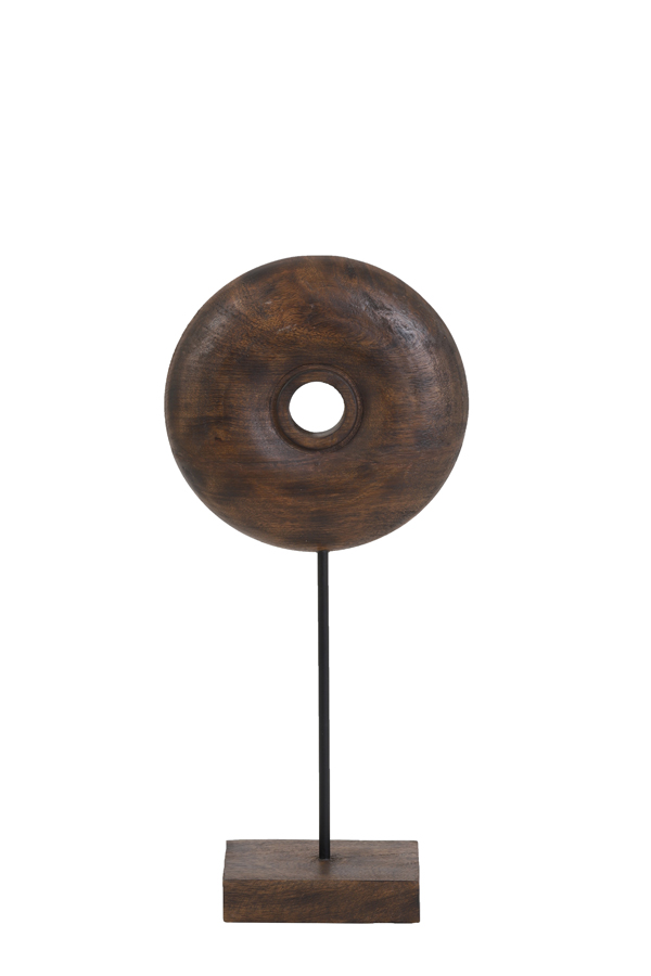 Ornament on base 22,5x10,5x48,5 cm OLUMI wood brown