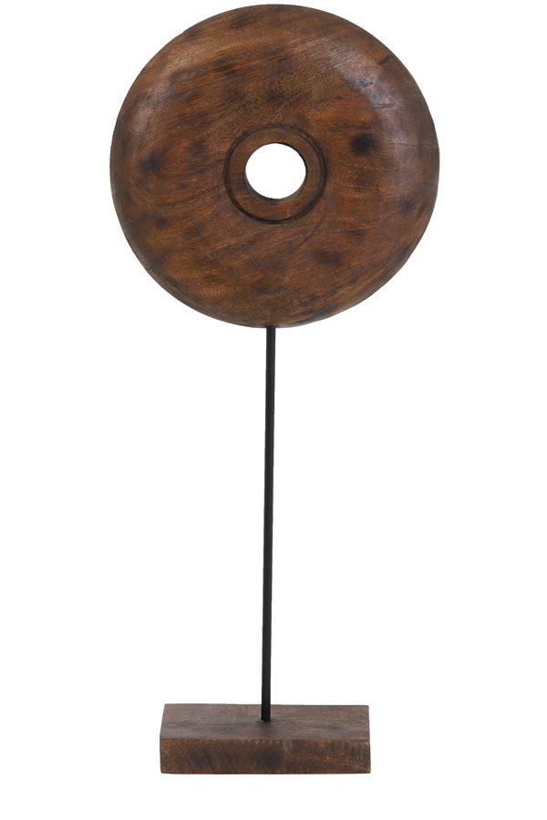 Ornament on base 28x10,5x65,5 cm OLUMI wood brown