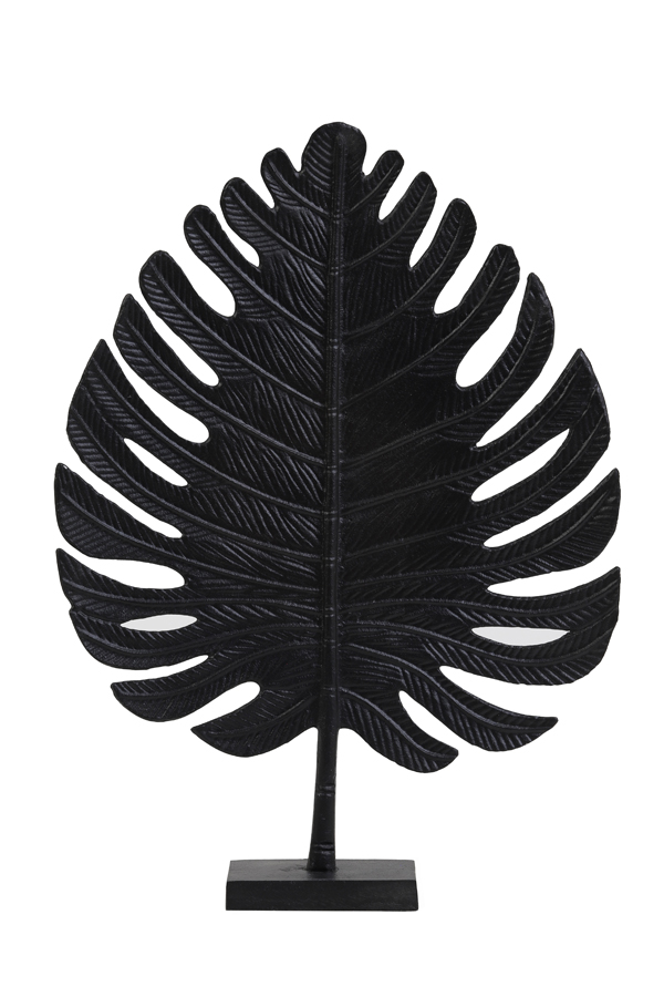 Ornament 38x12,5x52,5 cm LEAF black