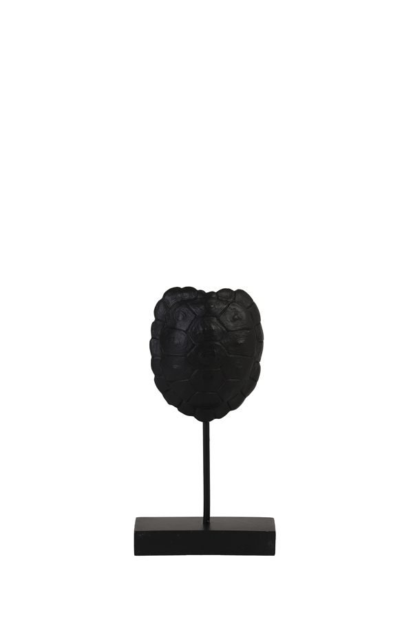 Ornament on base 9,5x4,5x16,5 cm TURTLE black