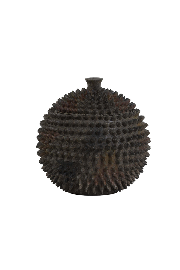 Deco box Ø18x17,5 cm CALDRAS brown