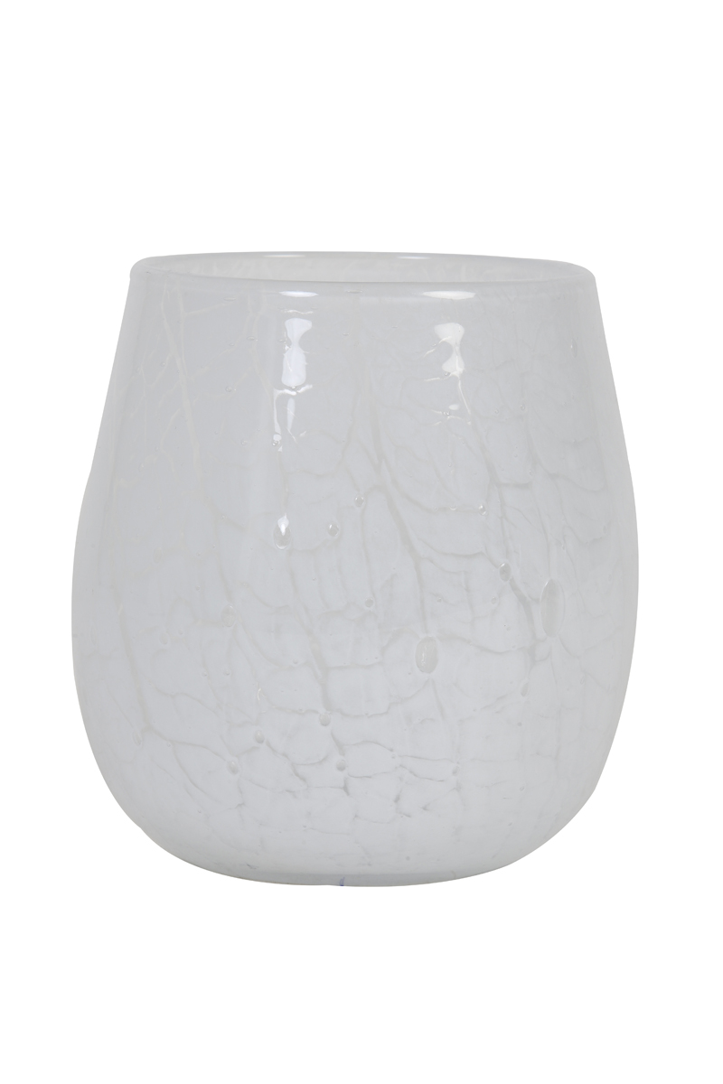 Tealight Ø15x16,5 cm SYLAS glass white