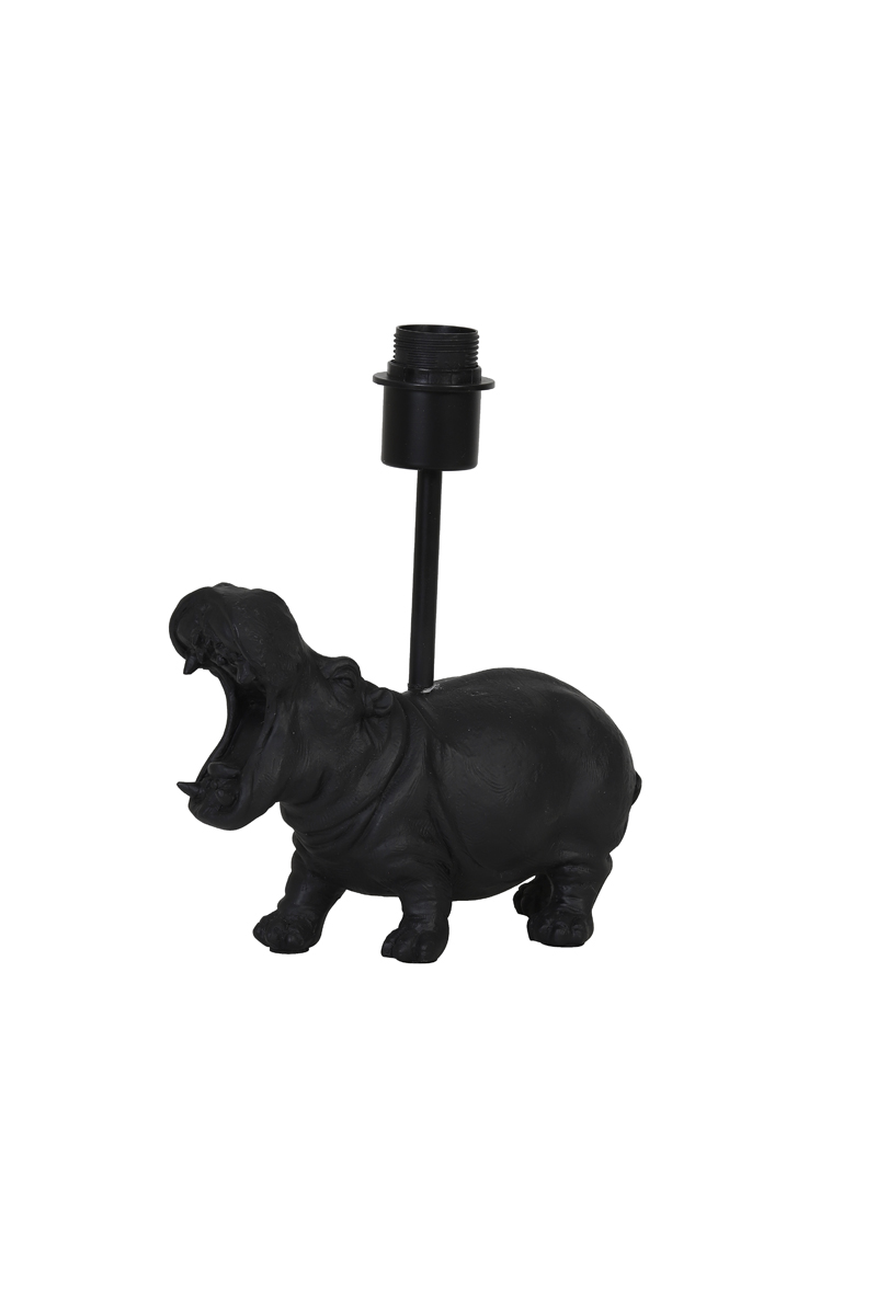 Lamp base 27x11x28 cm HIPPO matt black