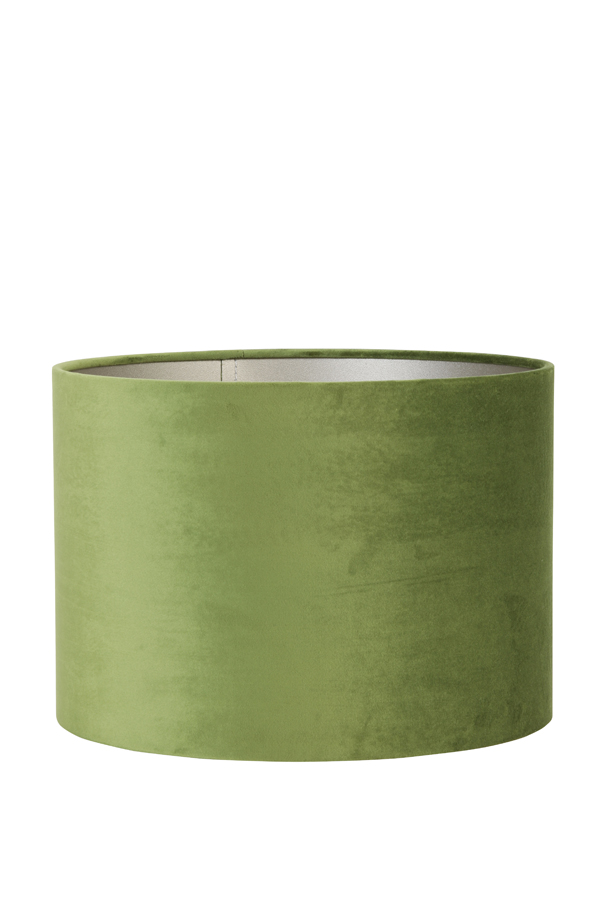 Shade cylinder 25-25-18 cm VELOURS olive green