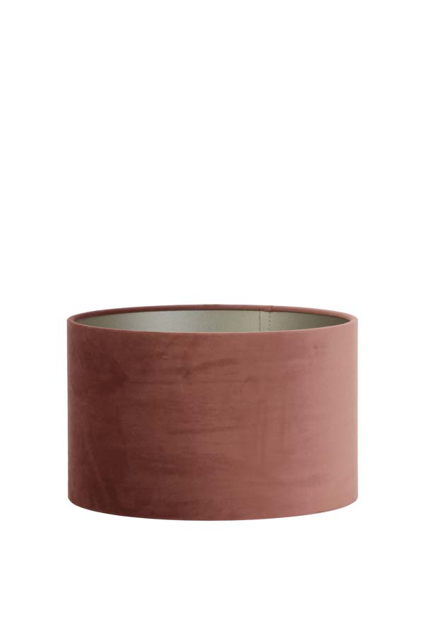 Shade cylinder 35-35-21 cm VELOURS dusky pink