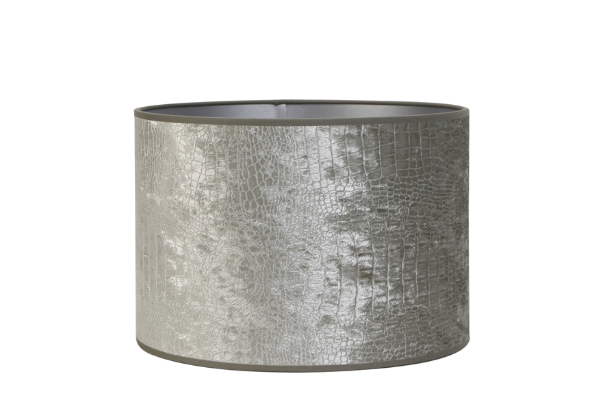 Shade cylinder 50-50-38 cm CHELSEA velours silver