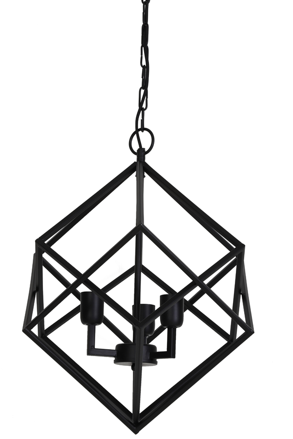 Hanging lamp 3L Ø46x56 cm DRIZELLA matt black