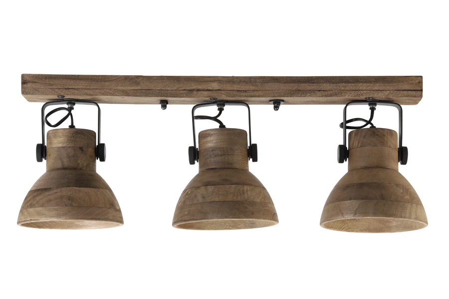 Hanging/wall lamp 3L 67x17x25 cm ILANIO drk brown-matt black
