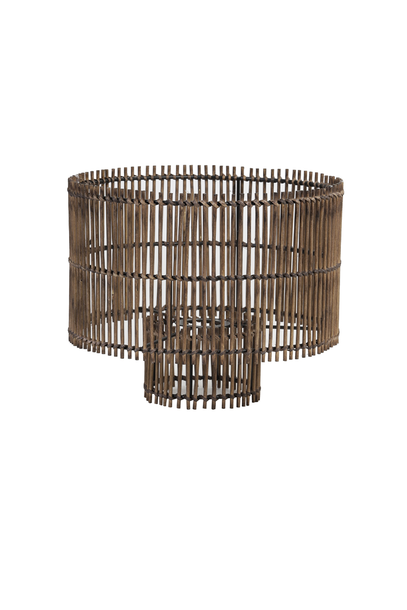 Shade cylinder Ø30x25 cm RODGER bamboo brown