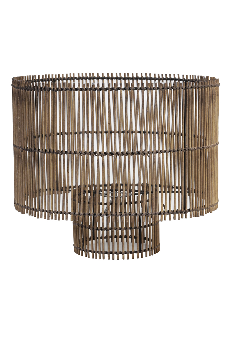 Shade cylinder Ø40x35 cm RODGER bamboo brown