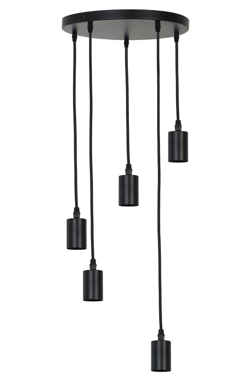 Hanging lamp 5L Ø35x117,5 cm BRANDON matt black