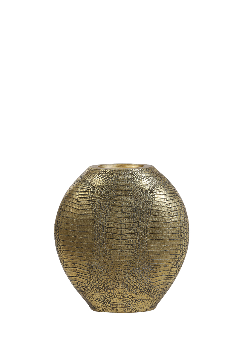 Vase deco 29,5x8x31,5 cm SKELD antique bronze