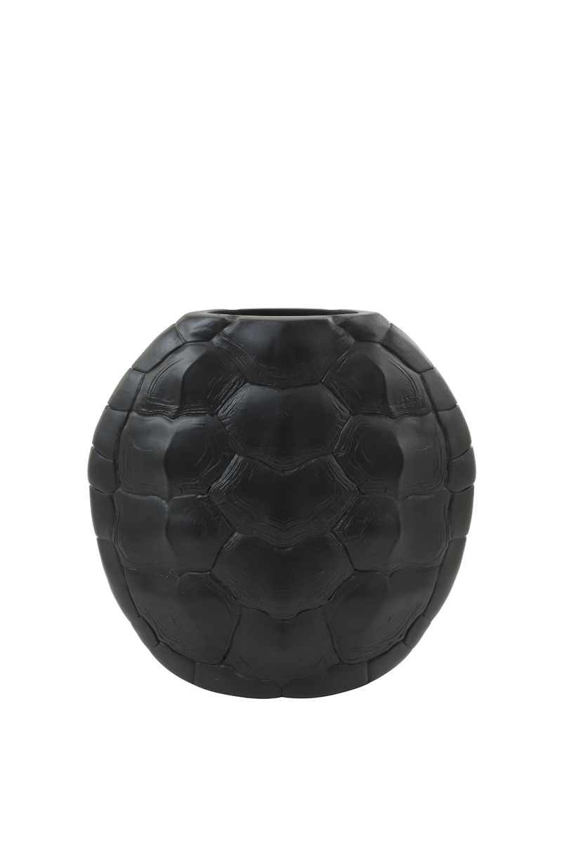 Vase deco 40,5x11x40 cm TURTLE black