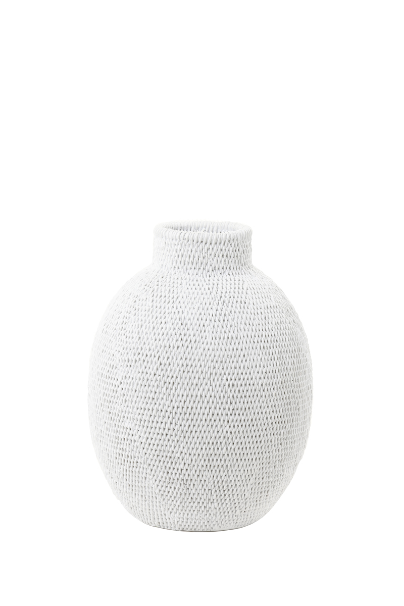 Vase deco Ø30x40 cm MASHABA white