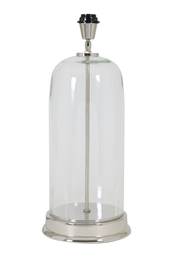 Lamp base Ø23x51 cm BOUALA glass clear-nickel