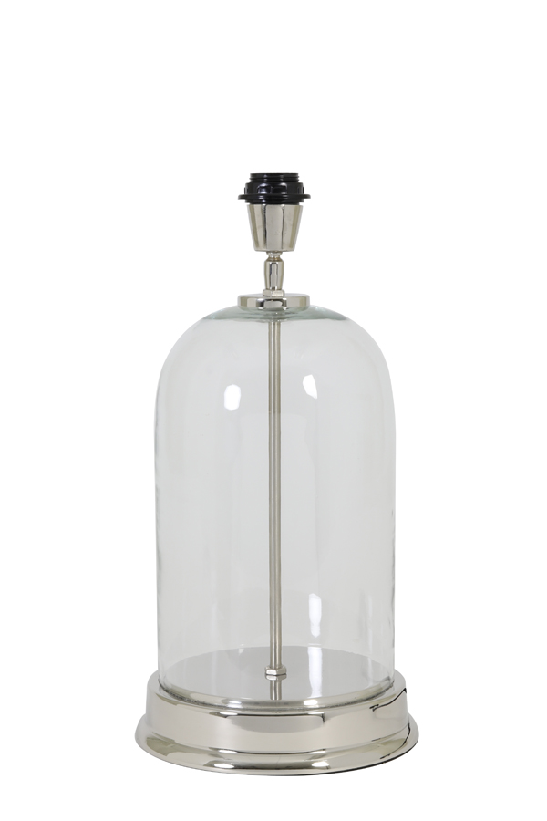 Lamp base Ø23x41 cm BOUALA glass clear-nickel