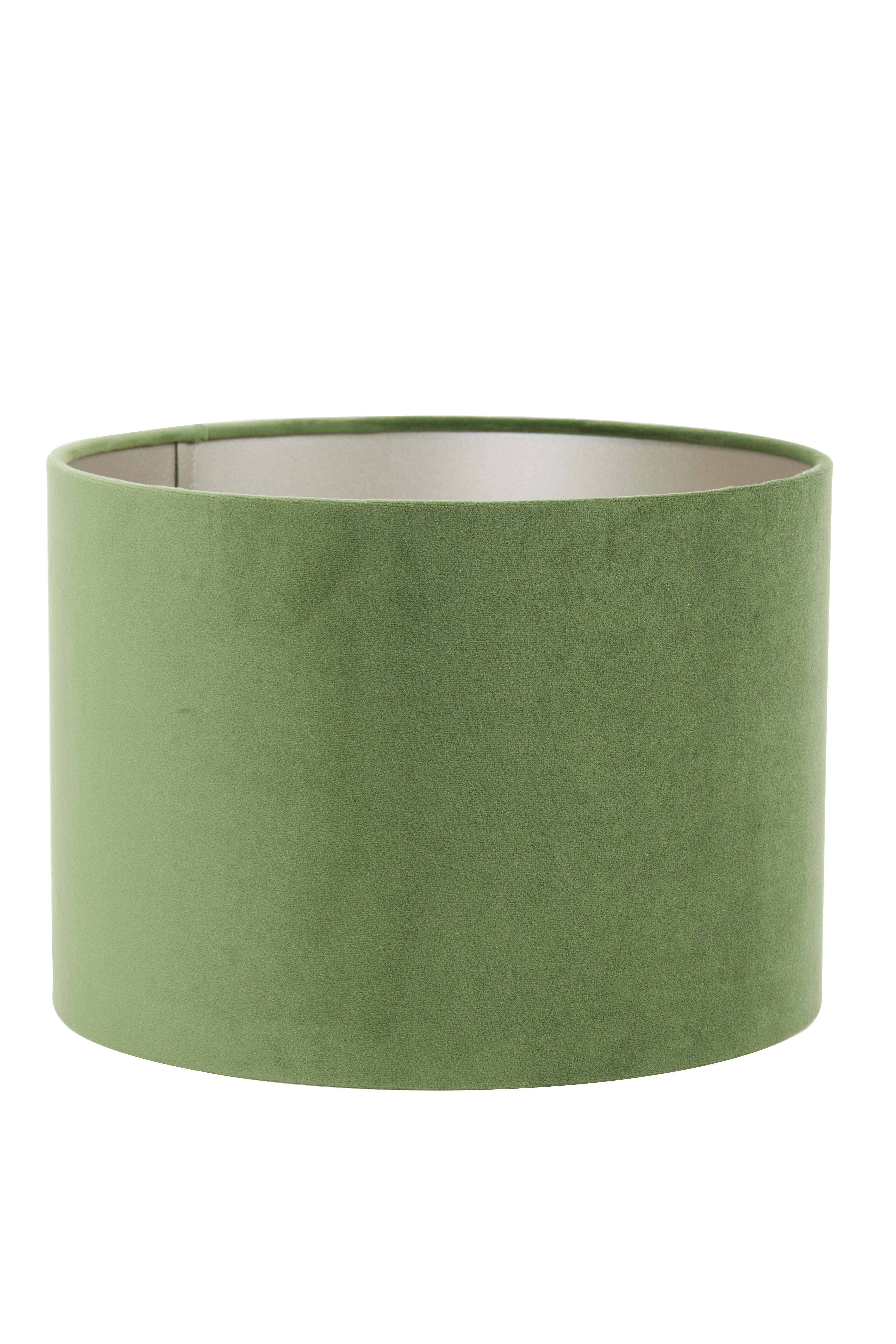 Shade cylinder 25-25-18 cm VELOURS dusty green