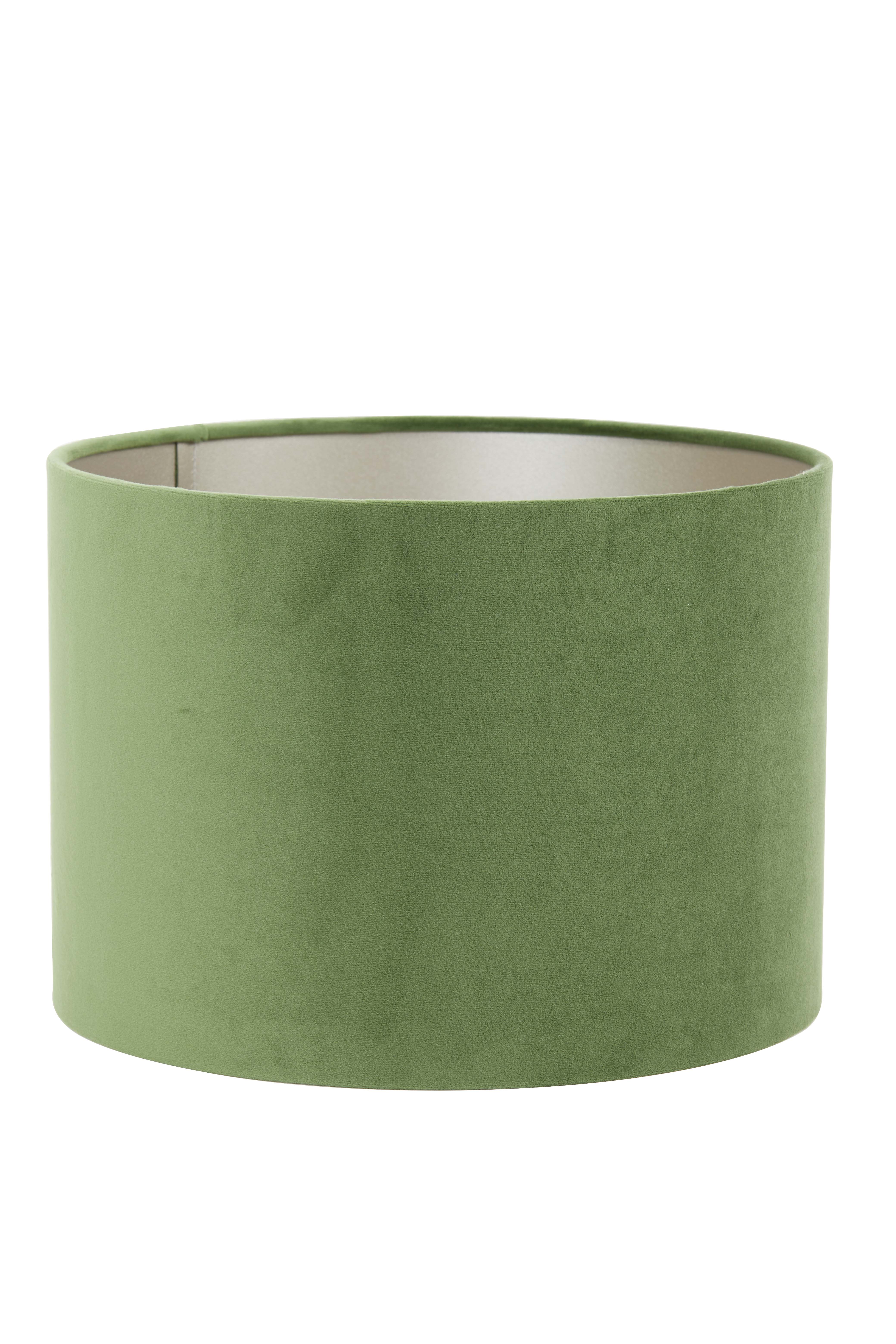 Shade cylinder 30-30-21 cm VELOURS dusty green