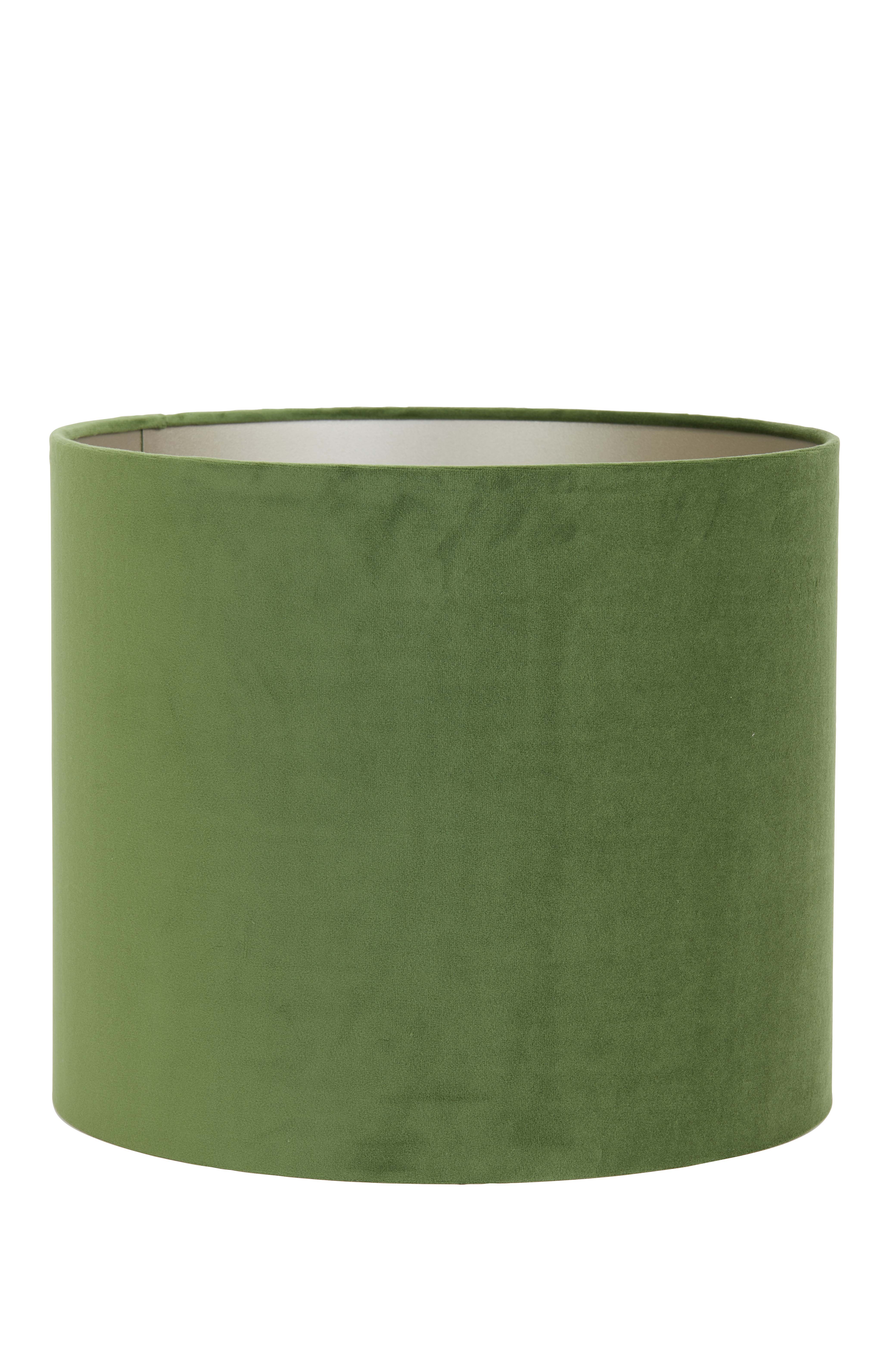 Shade cylinder 35-35-30 cm VELOURS dusty green