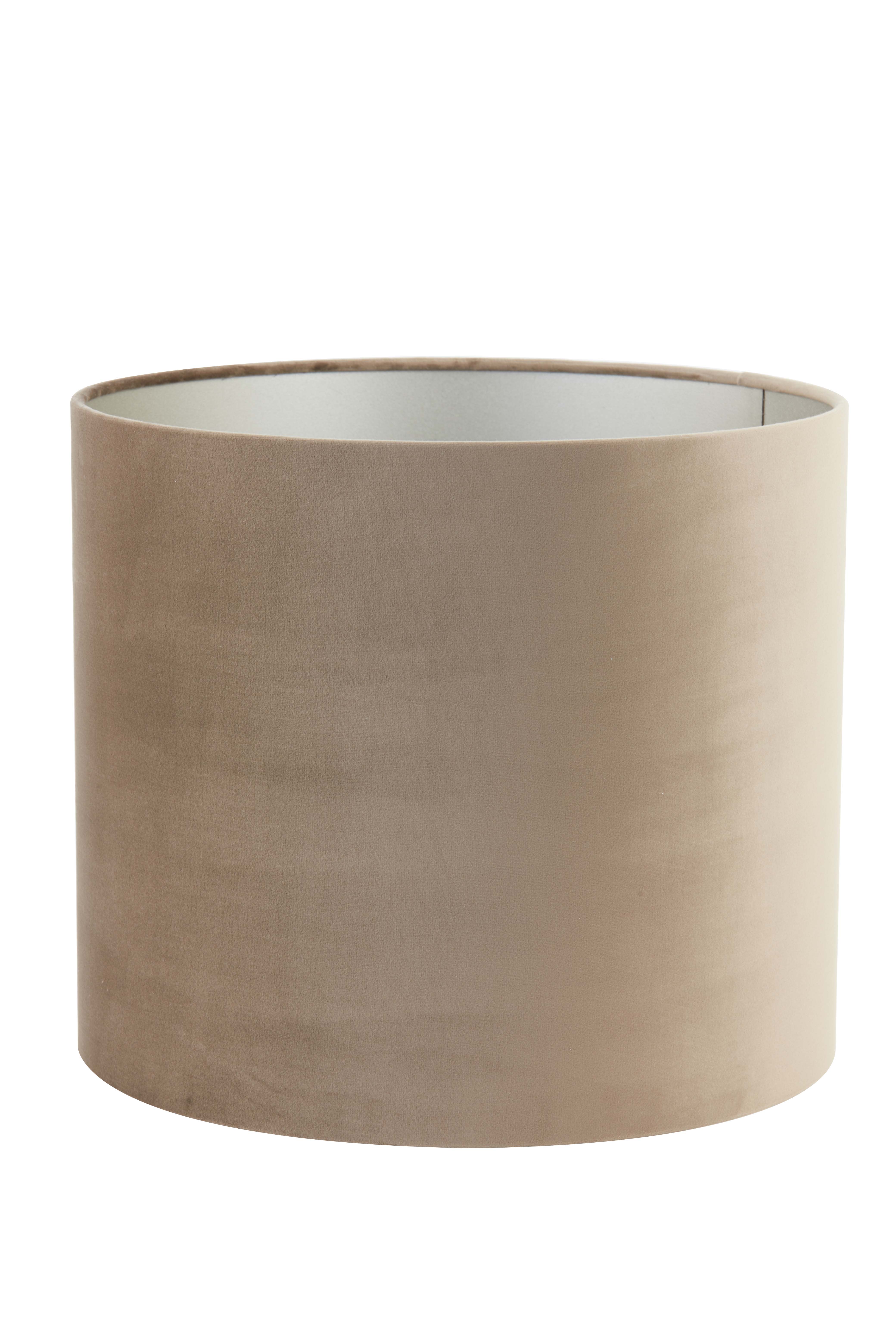 Shade cylinder 35-35-30 cm VELOURS chocolate brown