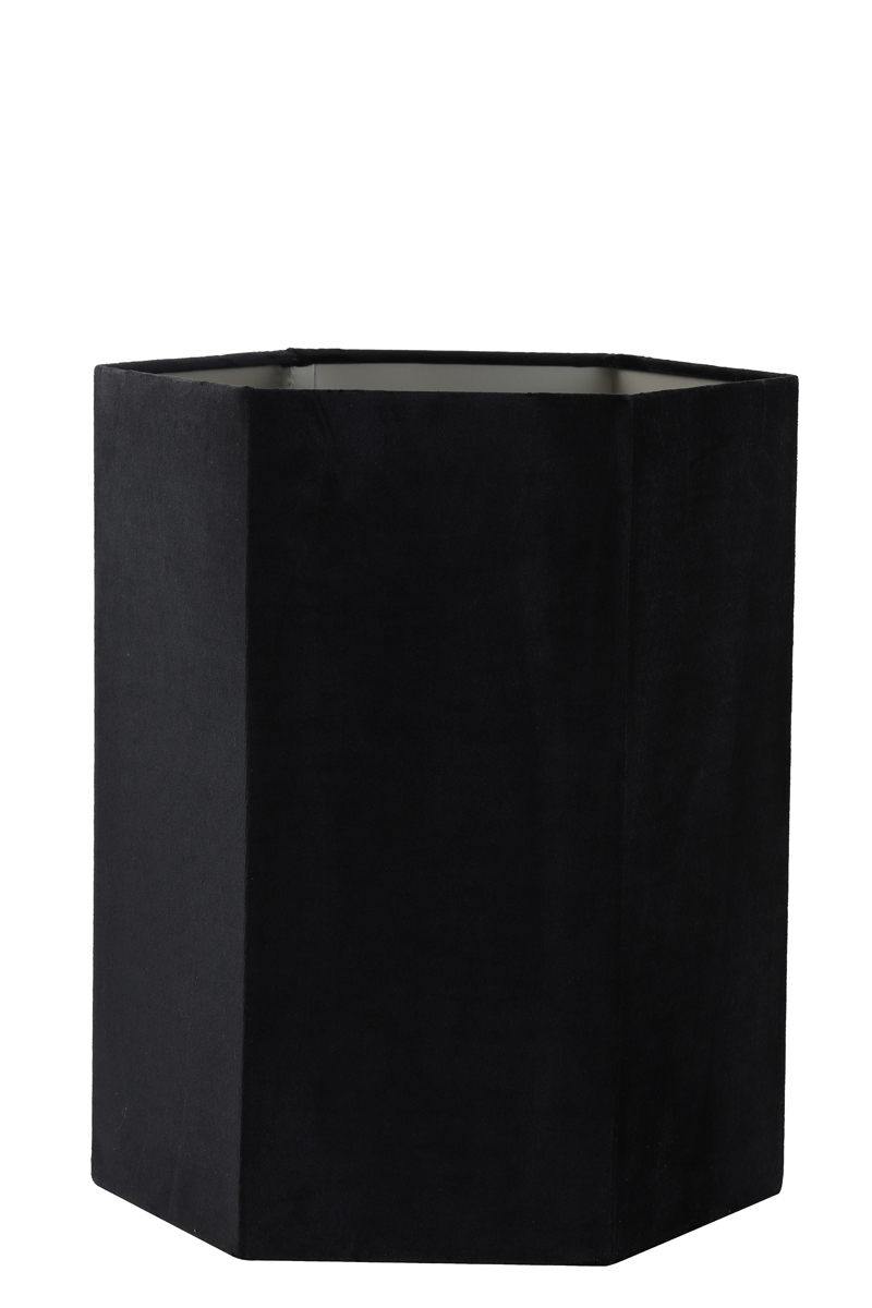 Shade hexagon 35-35-42 cm VELOURS black