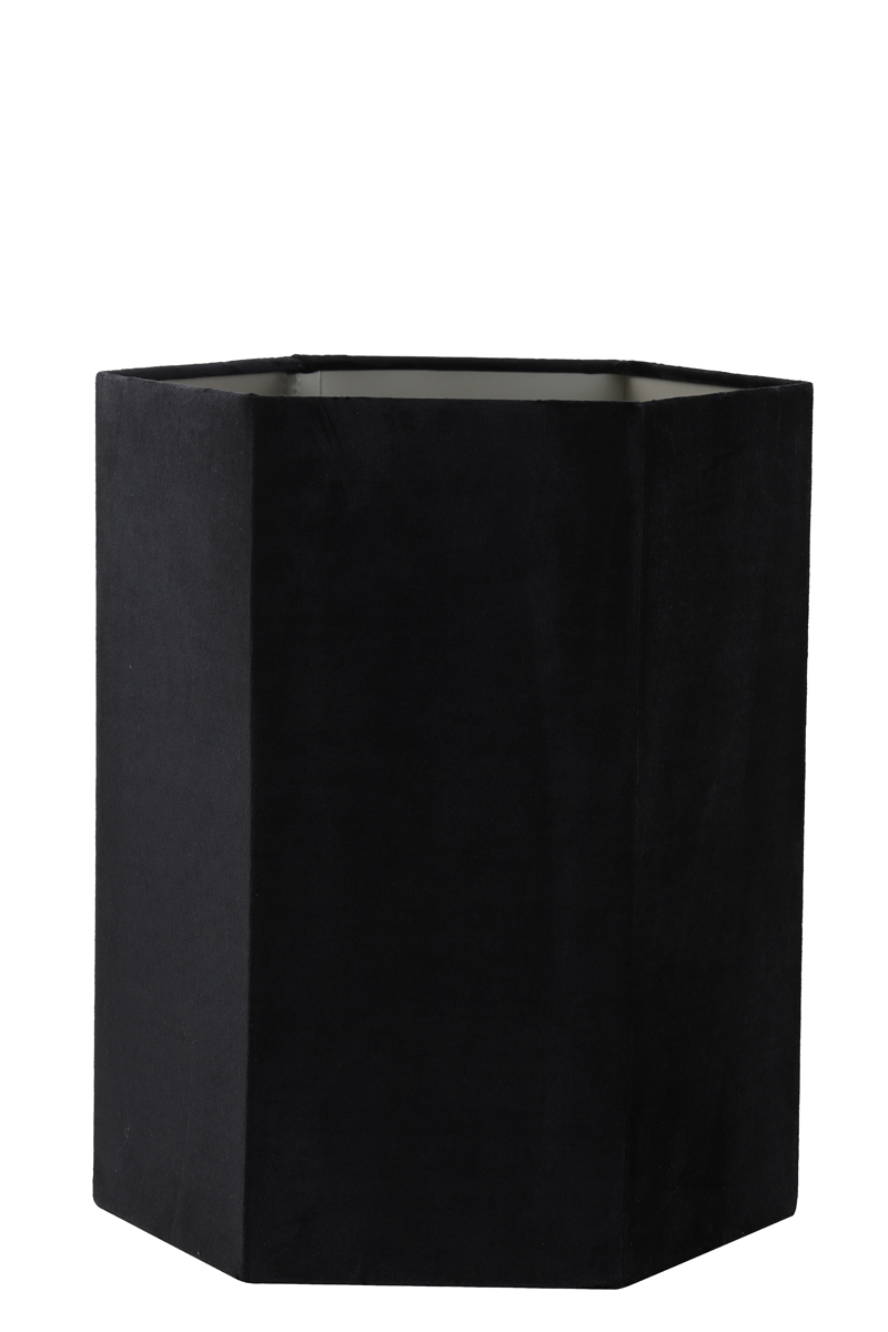 Shade hexagon 35-35-42 cm VELOURS black