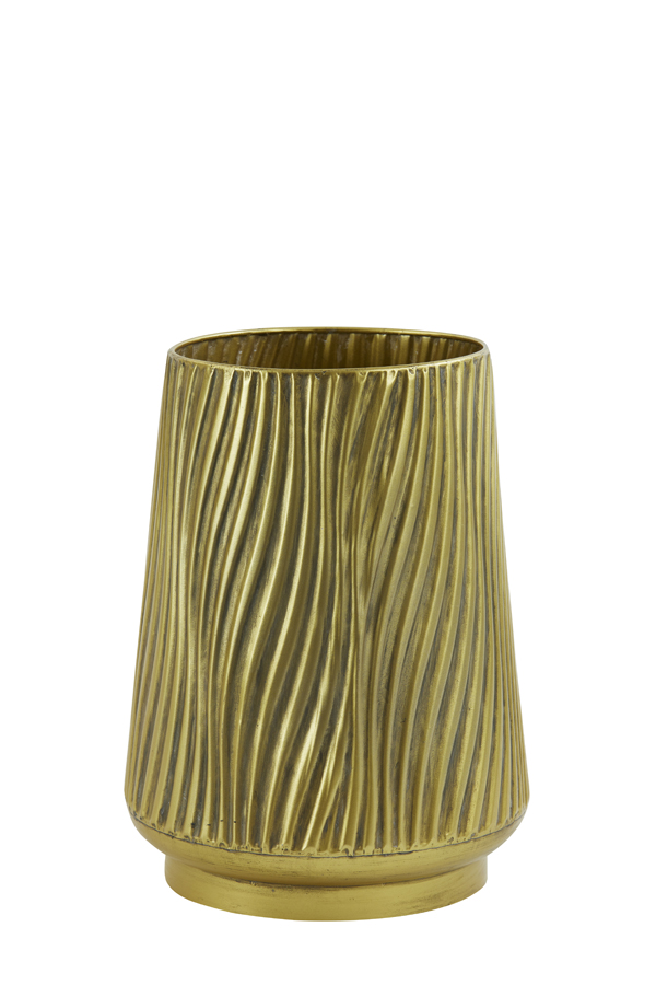 Vase deco Ø25x33 cm ZEBRA antique gold