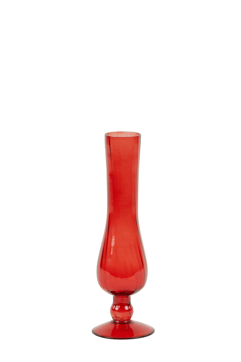Vase Ø9,5x27 cm BARIRO glass red