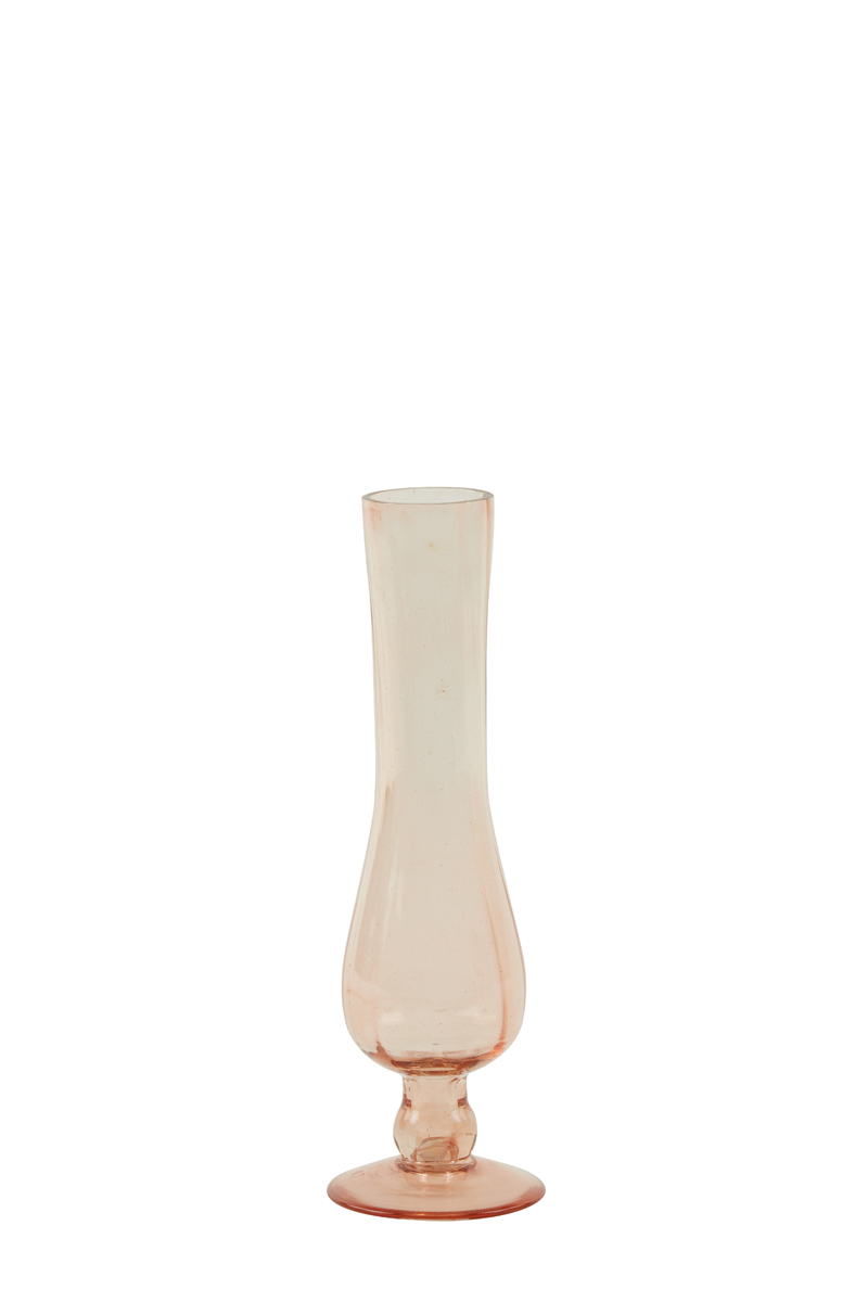 Vase Ø9,5x27 cm BARIRO glass old pink