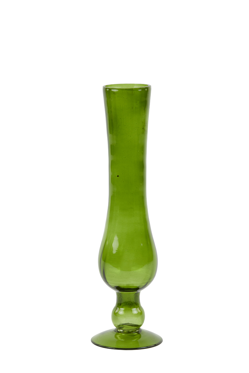 Vase Ø10x34 cm BARIRO glass olive green