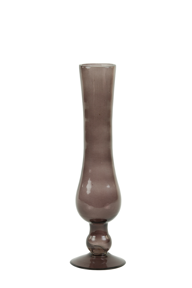 Vase Ø10x34 cm BARIRO glass dark brown