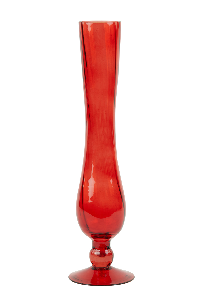 Vase Ø10,5x42 cm BARIRO glass red
