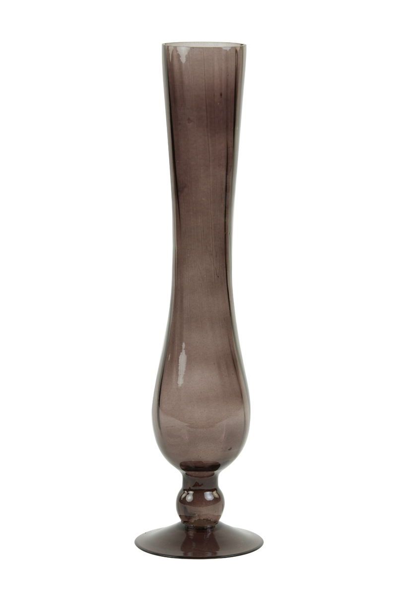 Vase Ø10,5x42 cm BARIRO glass dark brown