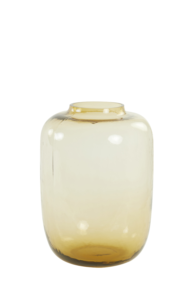Vase Ø24x34 cm KOBALA glass yellow