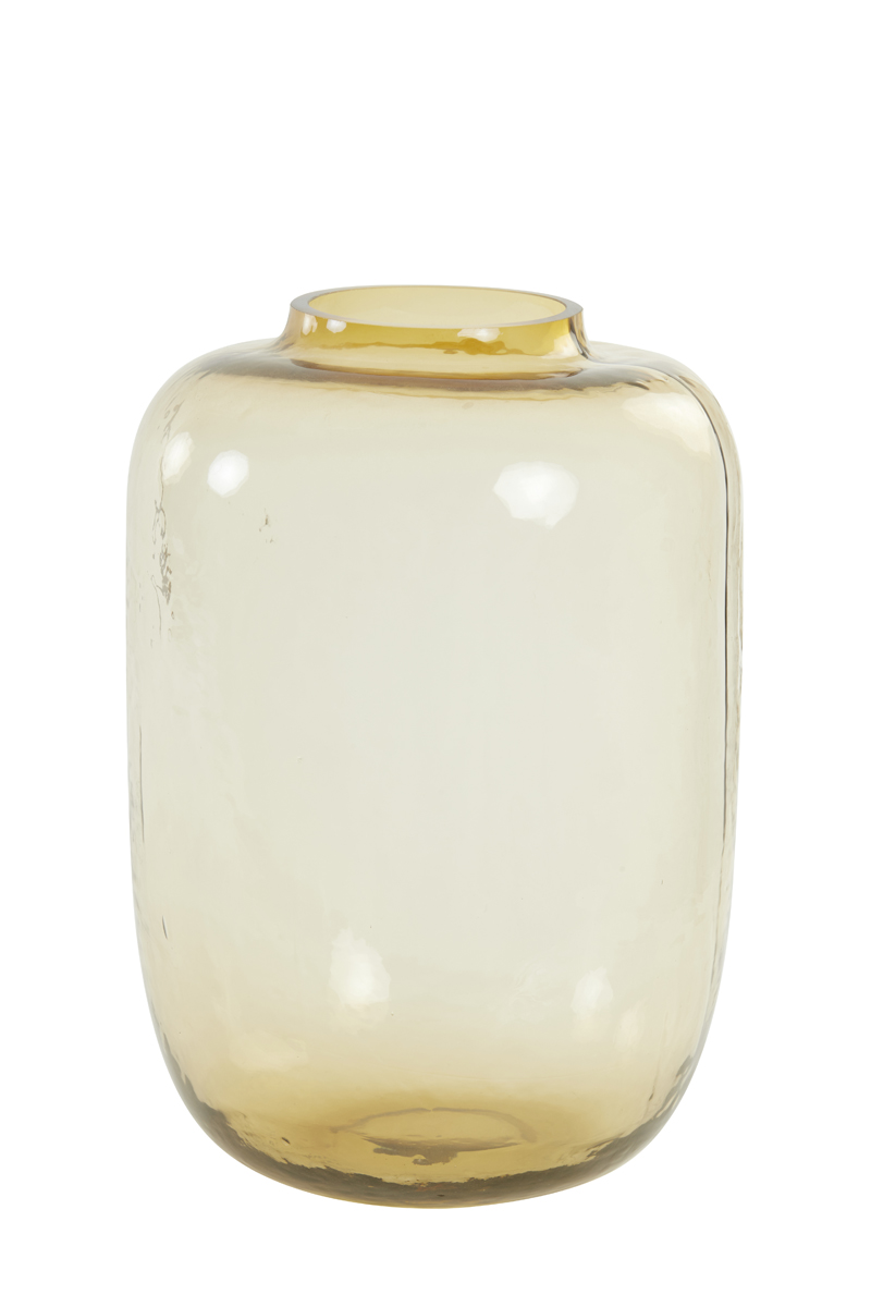 Vase Ø29x42 cm KOBALA glass yellow