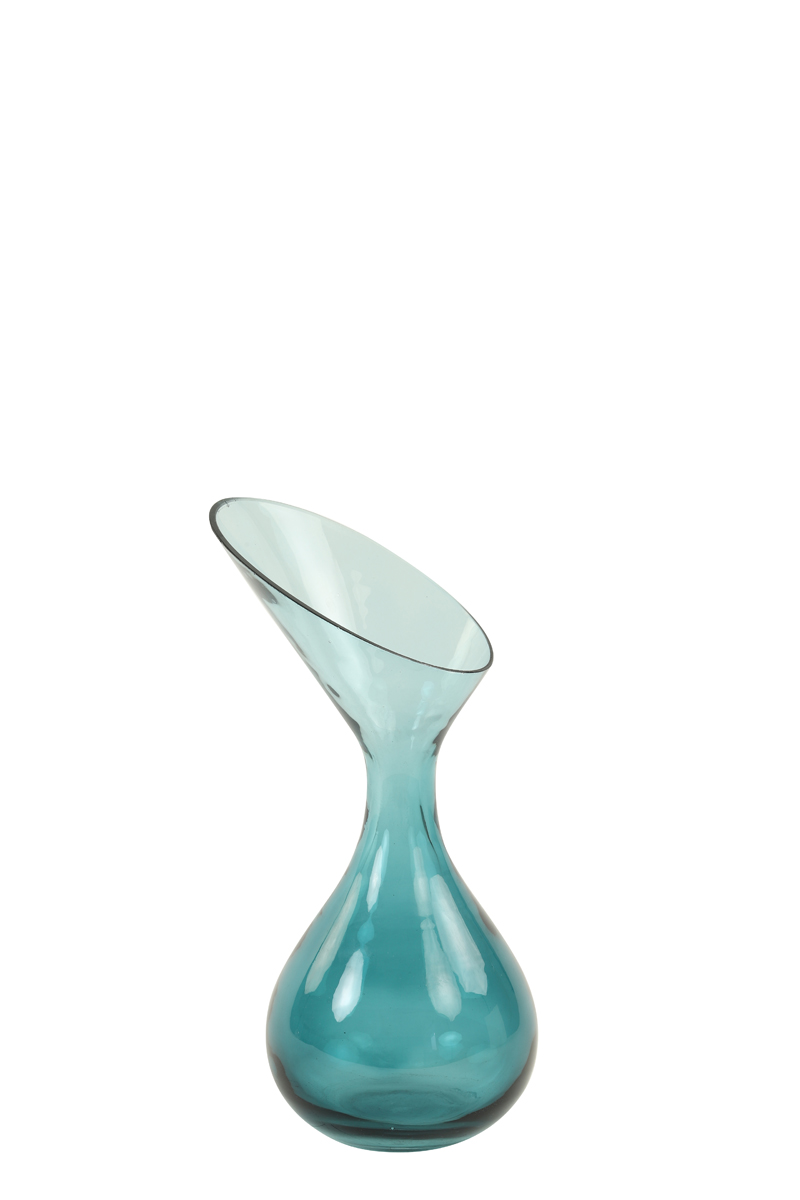 Vase Ø13x25 cm HERLEY glass petrol