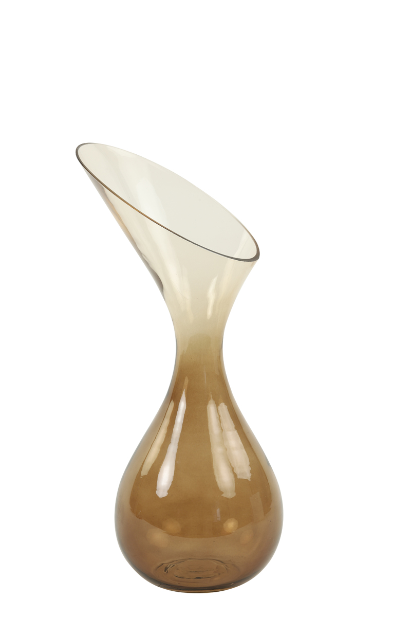 Vase Ø16x33 cm HERLEY glass brown
