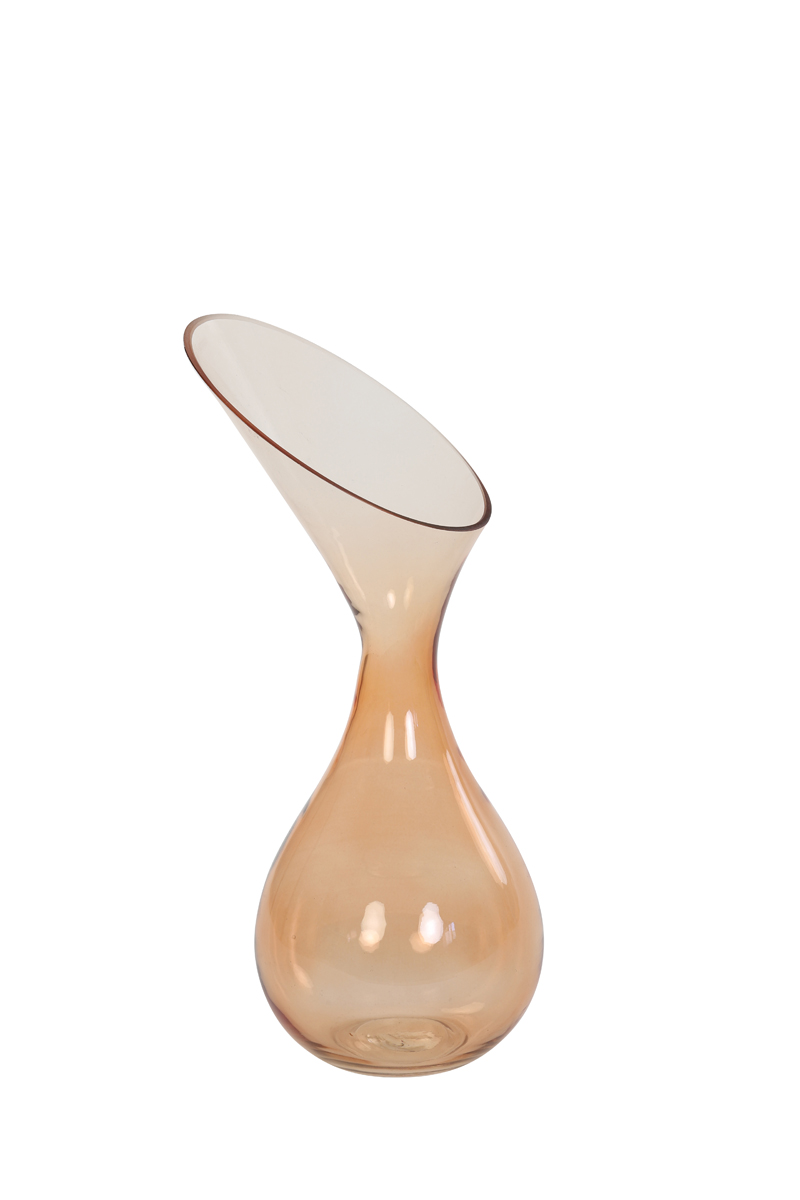 Vase Ø16x33 cm HERLEY glass peach