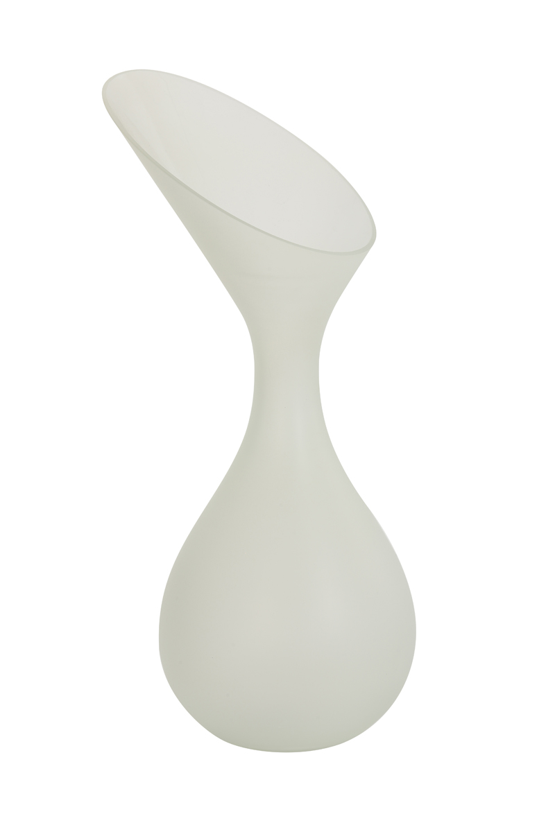 Vase Ø20x42 cm HERLEY glass matt white
