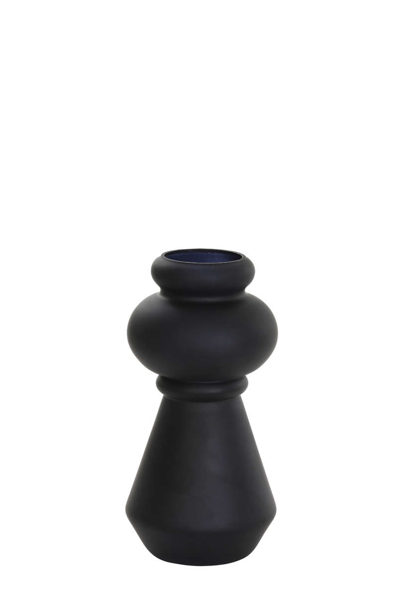Vase Ø13,5x27,5 cm LIVON glass matt black