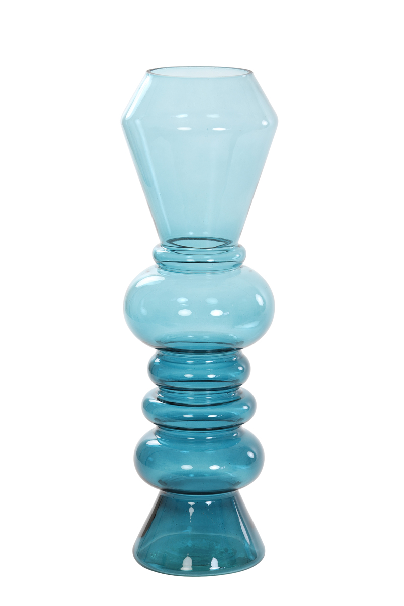 Vase Ø13,5x44,5 cm LIVON glass petrol