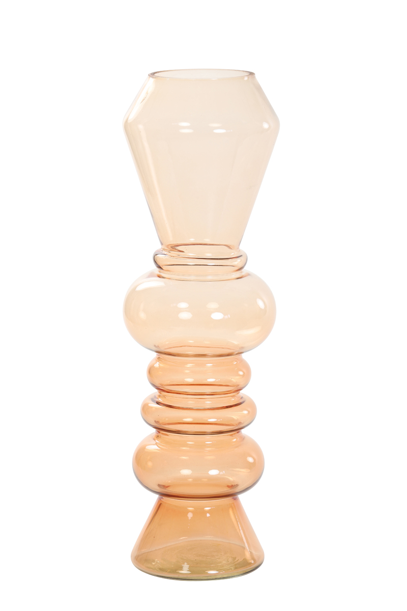 Vase Ø13,5x44,5 cm LIVON glass peach
