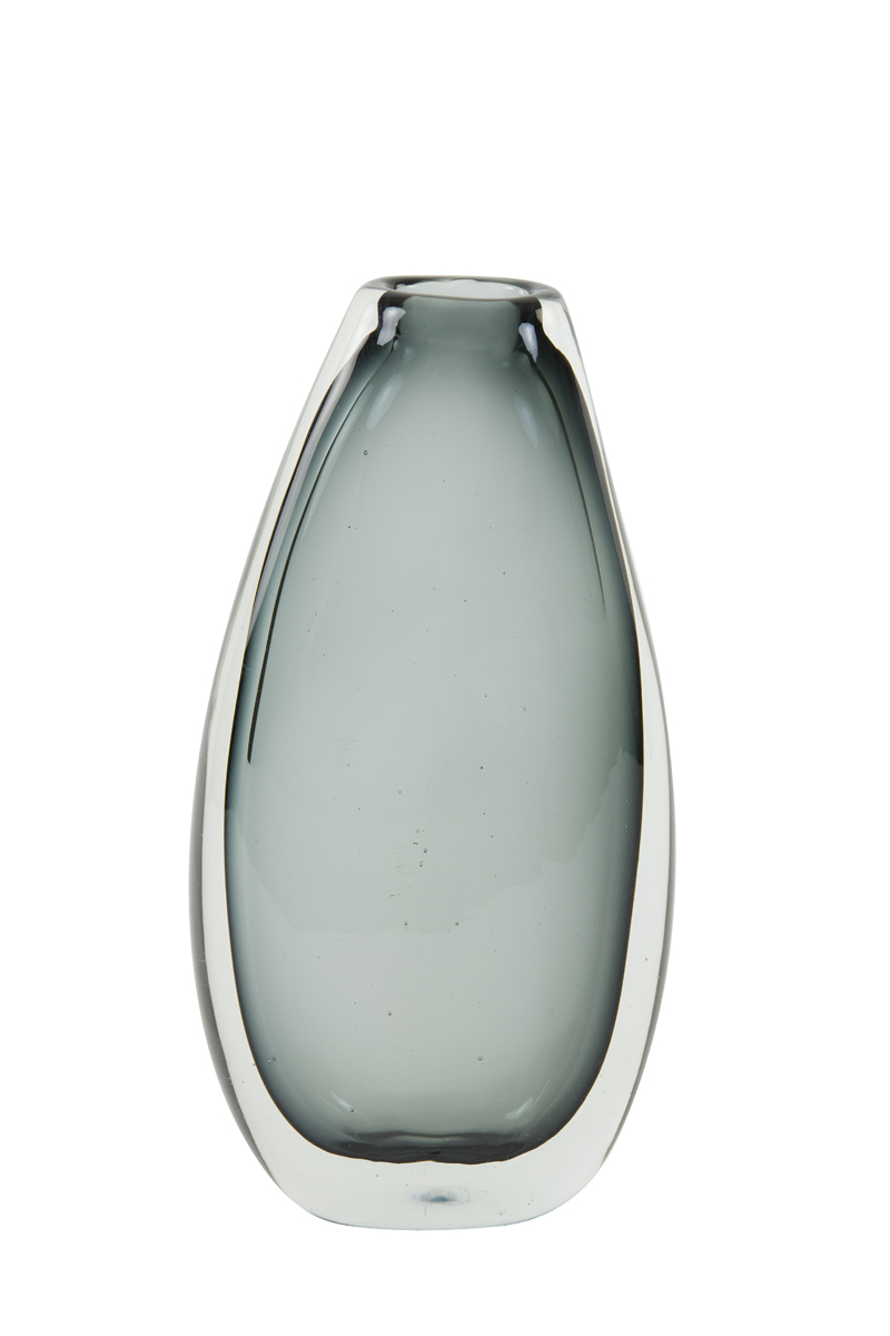 Vase 17x8x31,5 cm CALLA glass grey