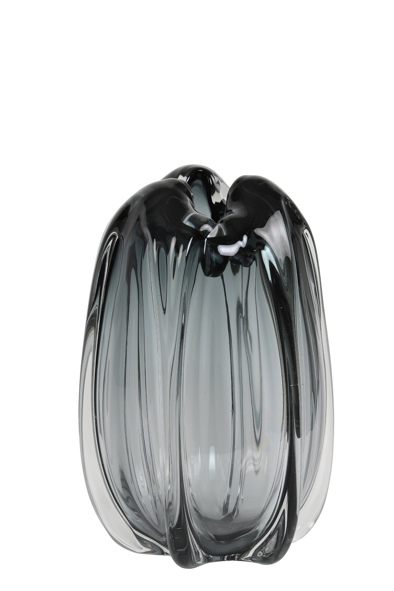 Vase Ø21x30 cm MURELA glass grey