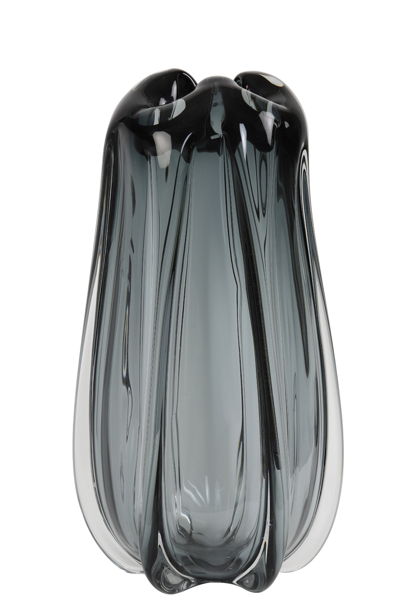 Vase Ø21x38 cm MURELA glass grey