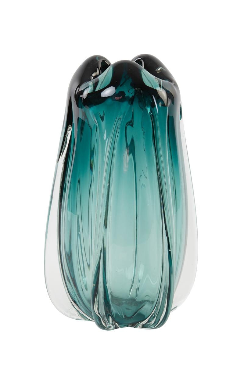 Vase Ø21x38 cm MURELA glass turquoise