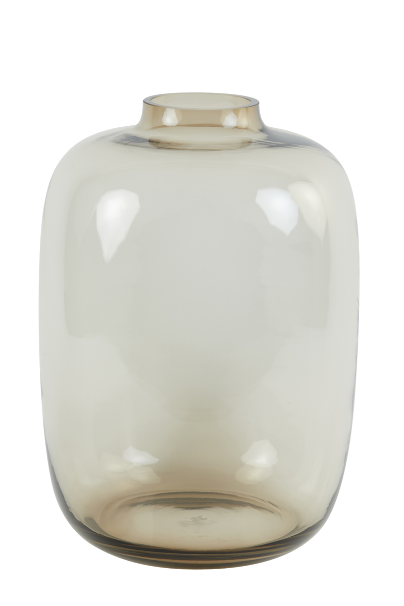 Vase Ø32,5x45 cm KEIRA glass brown